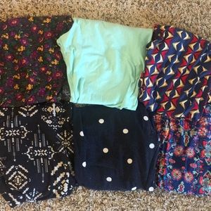 LuLaRoe Tall & Curvy Leggings - 6 pairs!